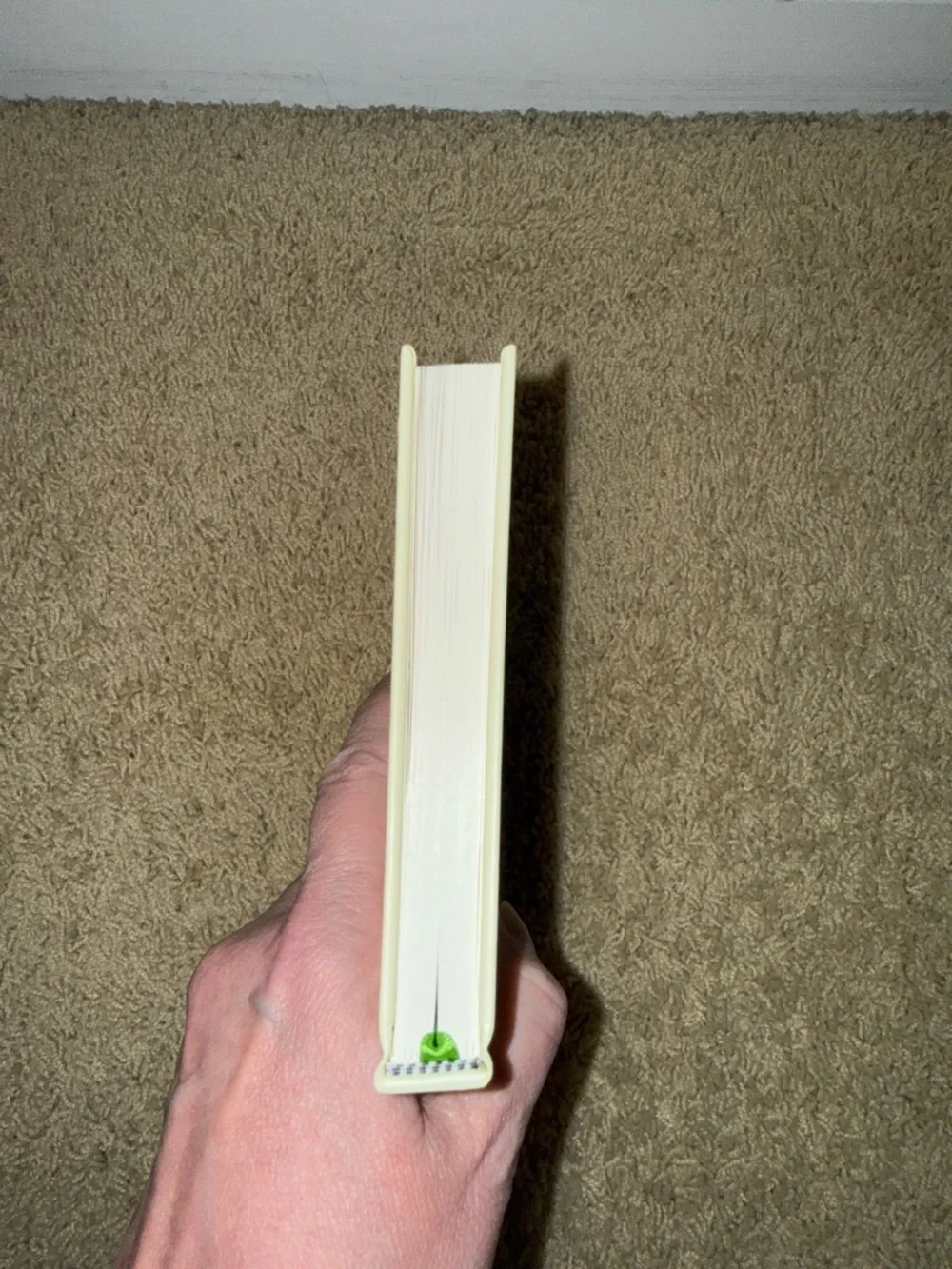 kate spade Two-Tone Initial Hardcover Notebook in Cream & Green